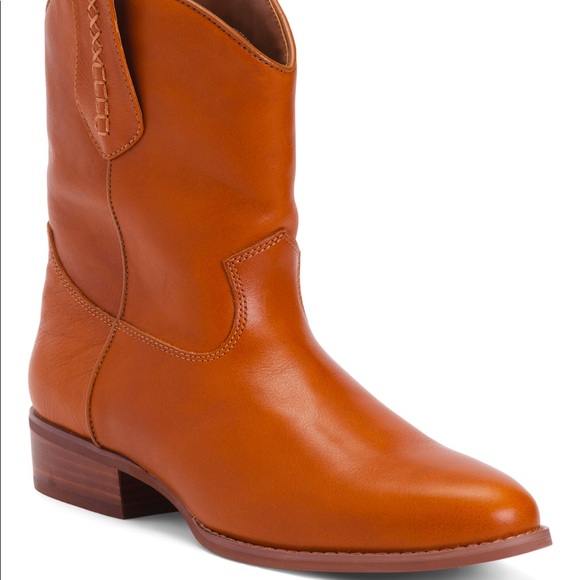 🏈🏈 NWT Size 12 Men’s All Leather Cowboy Boots Color Cognac New Never Worn